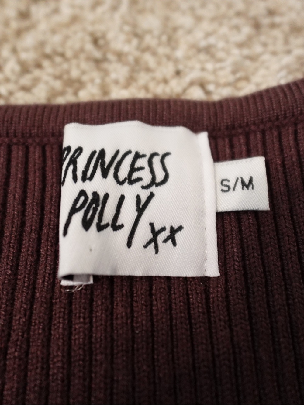 Princess Polly women’s Ribbed Turtleneck Sweater dress - Picture 2 of 4